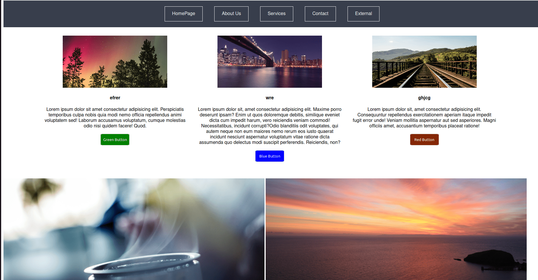 Image of a website template
